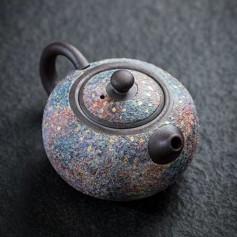 Artisanal Handcrafted Rock Ore Xi Shi Teapot Japanese-Style 2