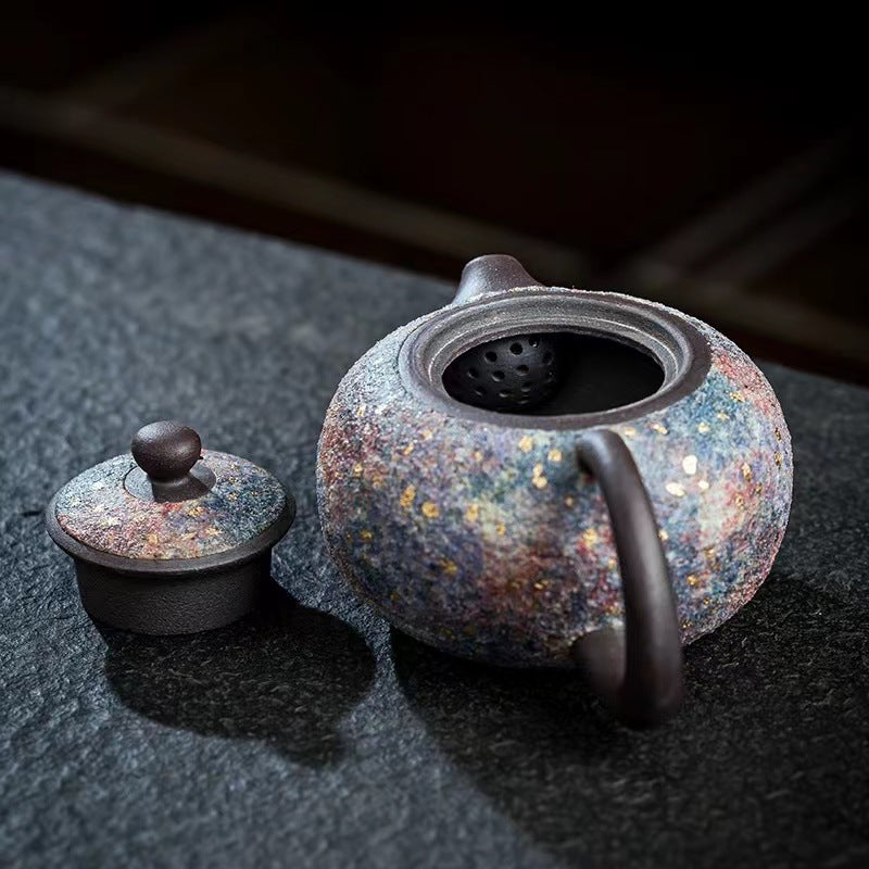 Artisanal Handcrafted Rock Ore Xi Shi Teapot Japanese-Style 3