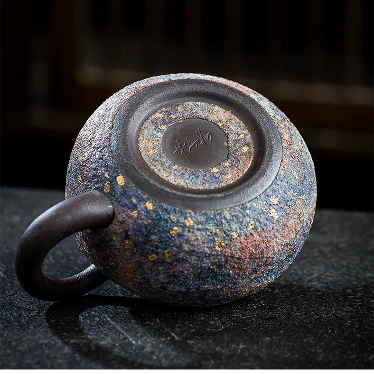 Artisanal Handcrafted Rock Ore Xi Shi Teapot Japanese-Style 4