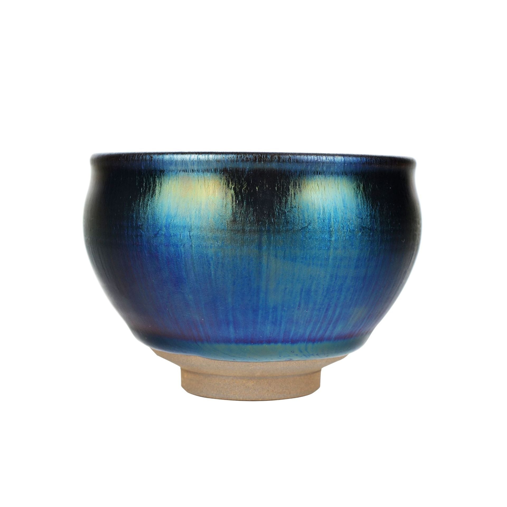 Iridescent Starry Sky Yaobian Convergent Mouth Tenmoku Tea Cup 2